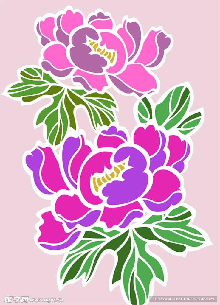 日式花纹           