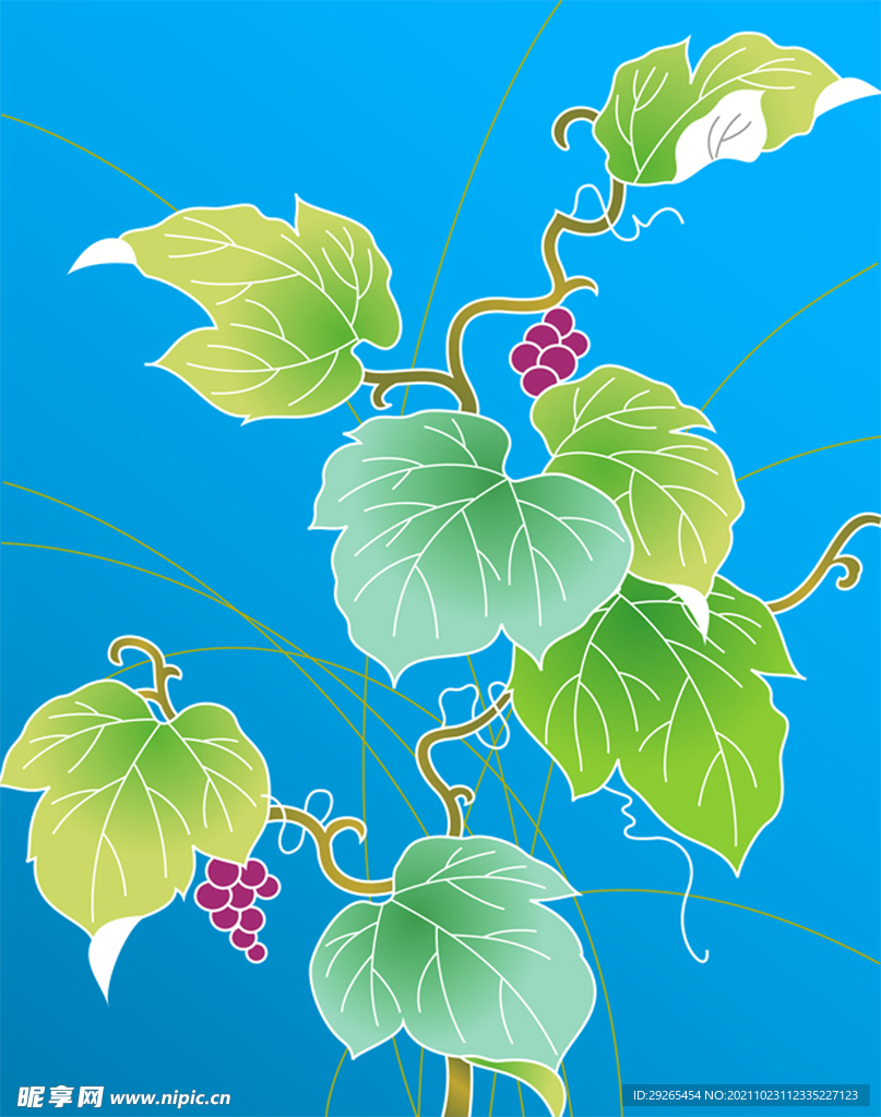 日式花纹           