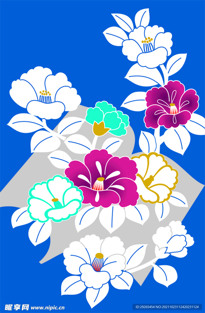 日式花纹           