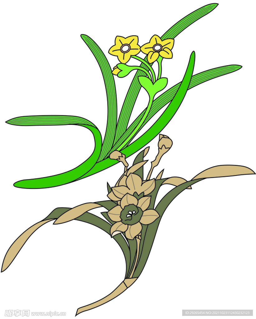 日式花纹           