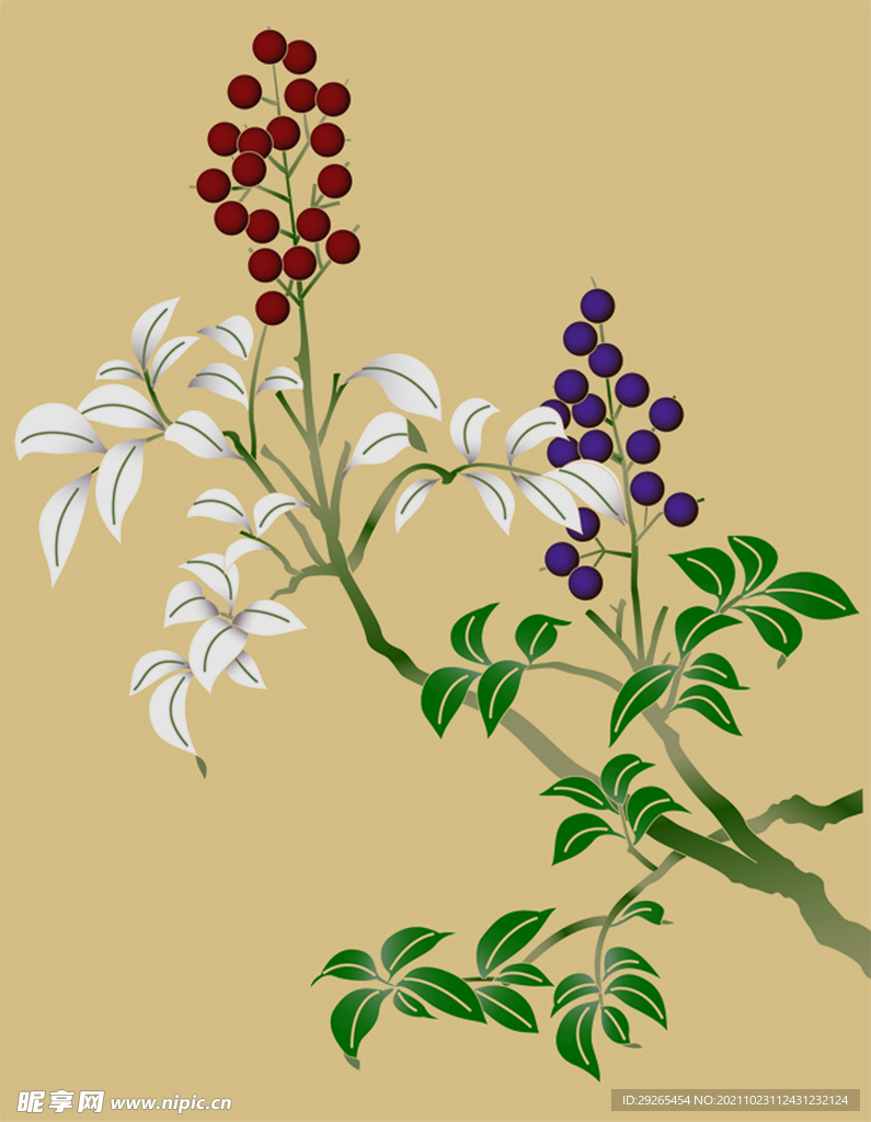 日式花纹           