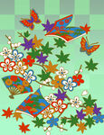 日式花纹           