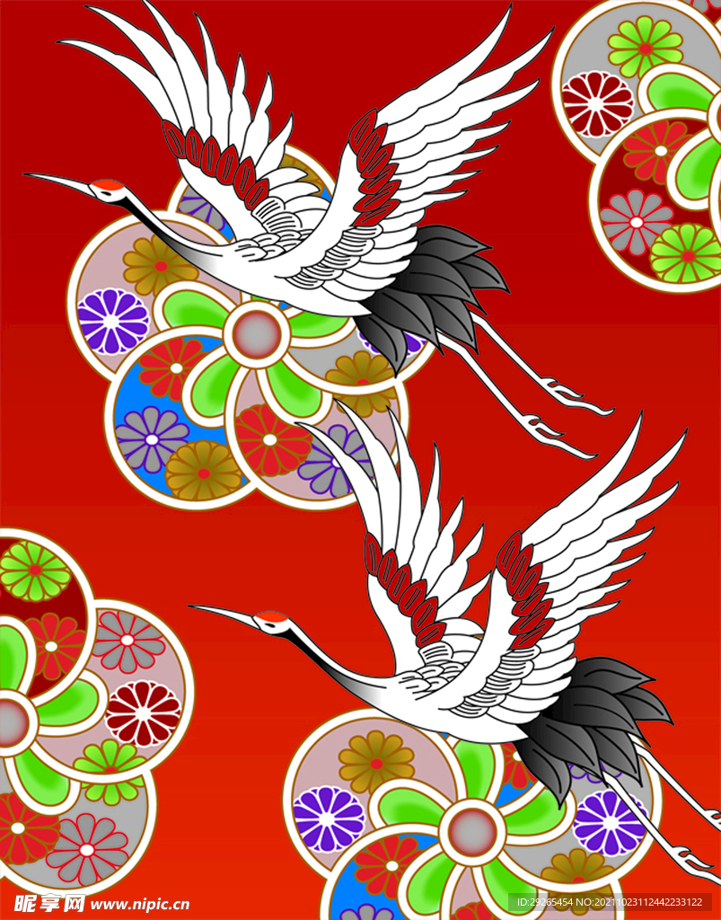 日式花纹           