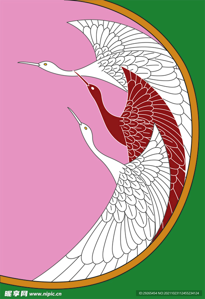 日式花纹           
