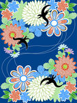 日式花纹           