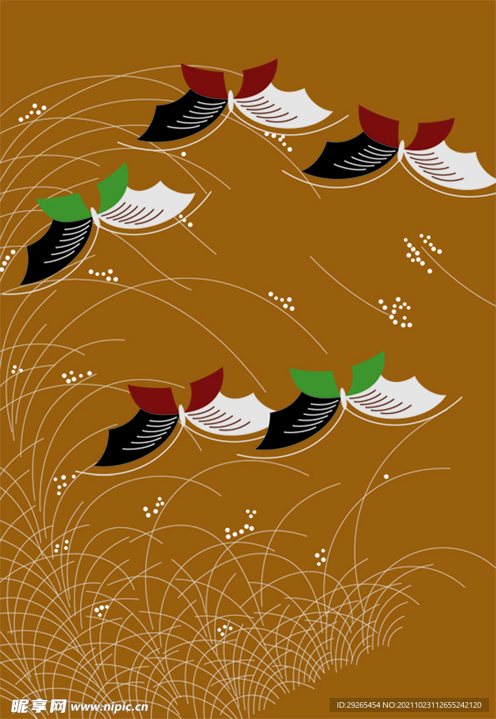 日式花纹           