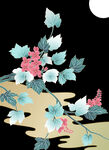 日式花纹           