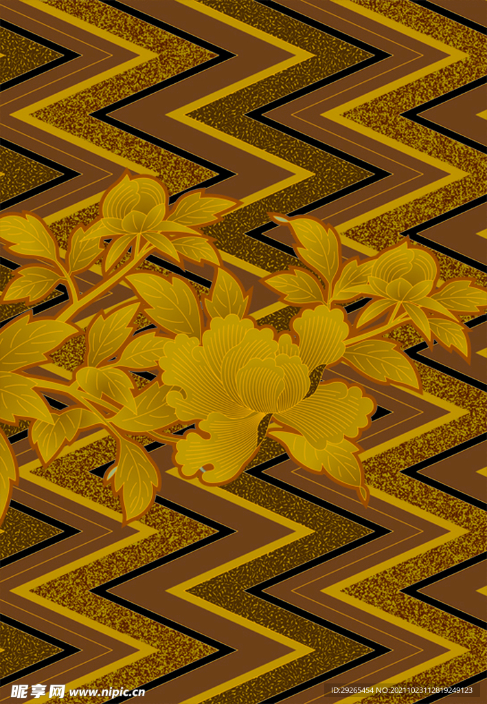 日式花纹           