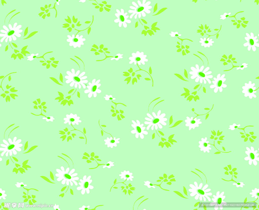 大牌 数码 印花 小碎花 效果