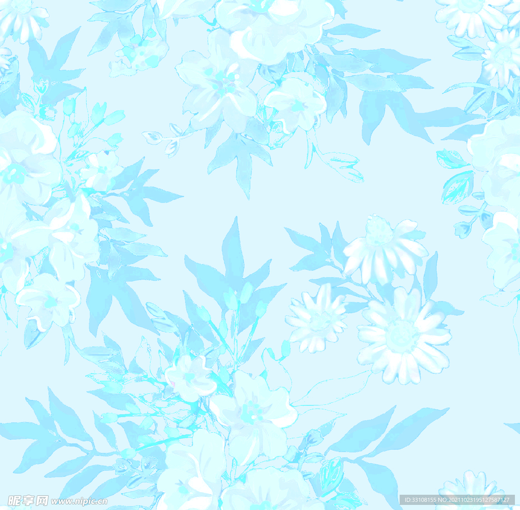 大牌 数码 手绘 小碎花 效果