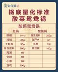锅底量化标准酸菜鸳鸯锅