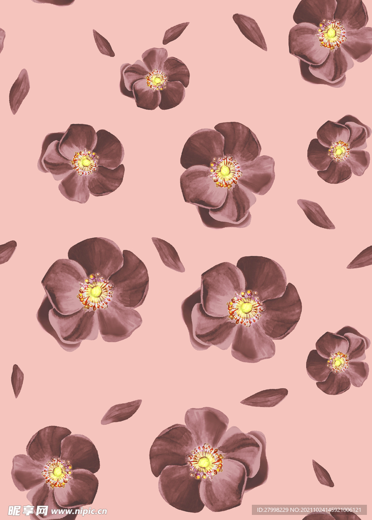 手绘花