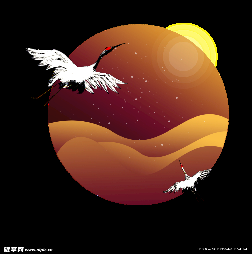 仙鹤素材