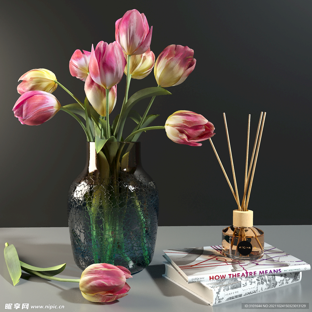 花卉数码油画