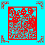 钓鱼剪纸