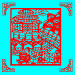 玩耍剪纸