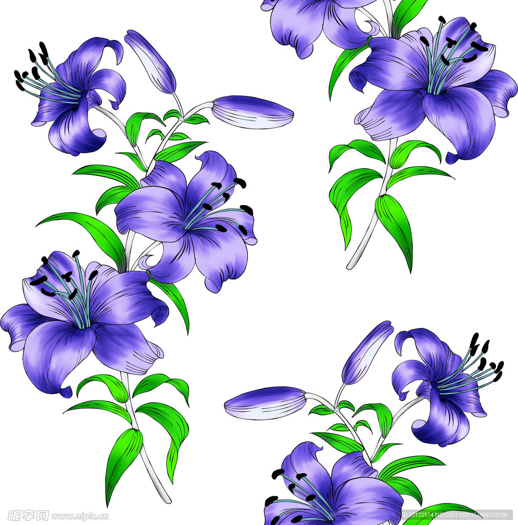手绘花