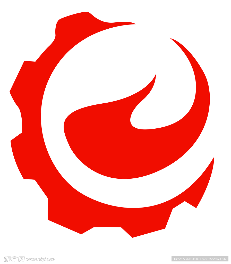 手绘红色logo