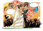 结婚婚礼漫画