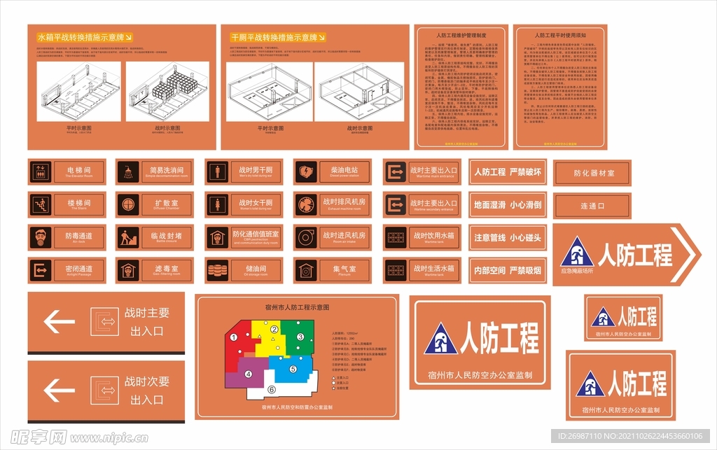 人防工程牌