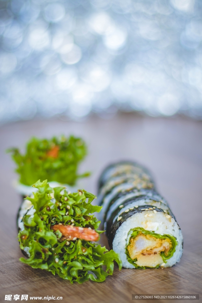 寿司和蔬菜