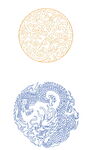 古代圆形矢量图
