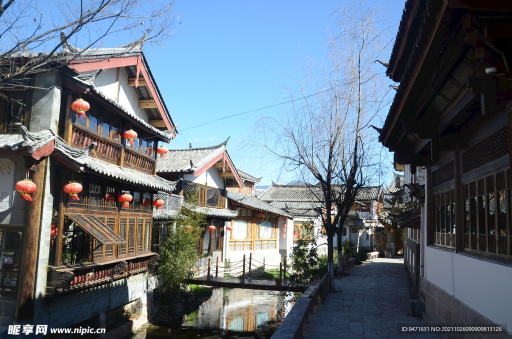 丽江街景素材 