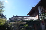 丽江古街景素材屋顶瓦片