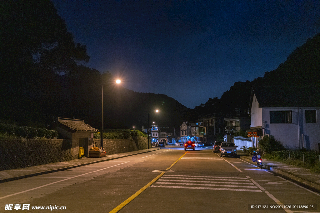 杭州梅家坞夜景