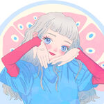 手绘卡通少女 头像