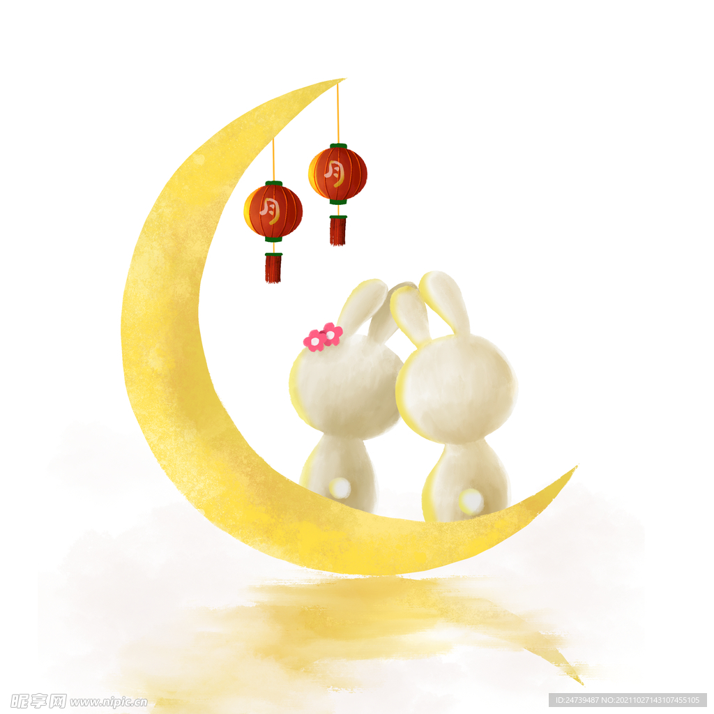 中秋节月亮兔子