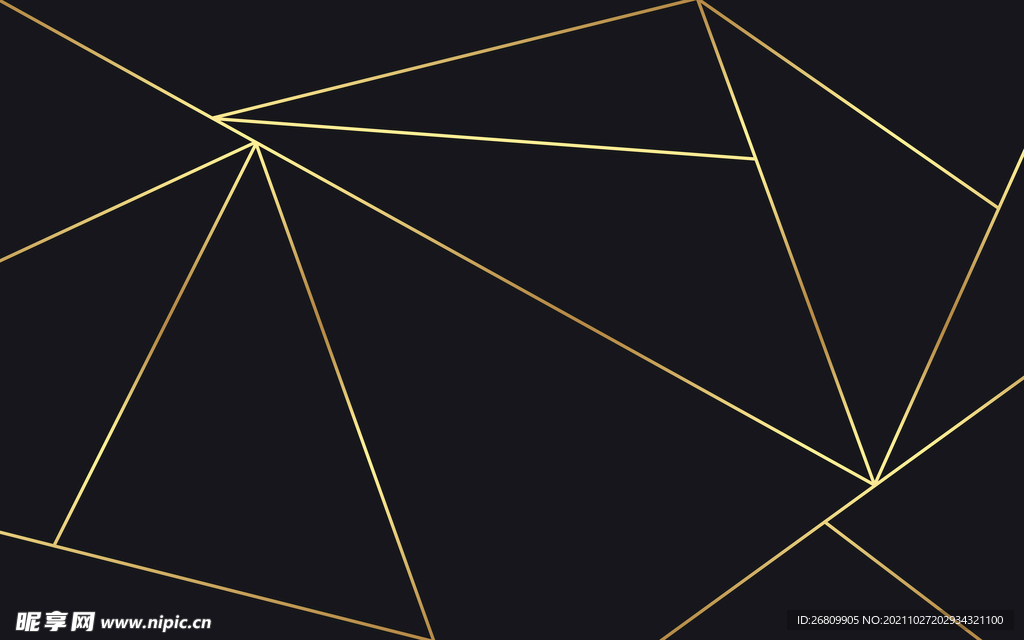 现代金色线条背景墙