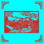 小河剪纸