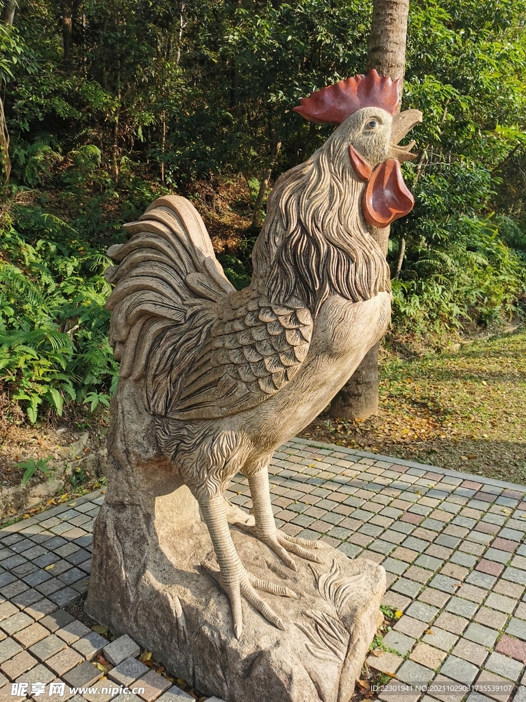 雕刻鸡