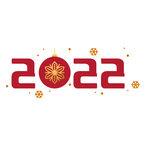 2022新年红色装饰字体