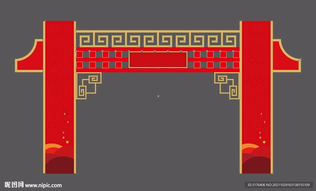 新中式古典门楼设计