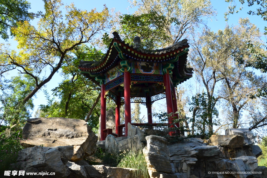 龙潭中湖风景 