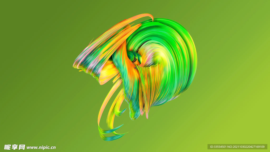 C4D 元素 油漆旋涡高清壁纸