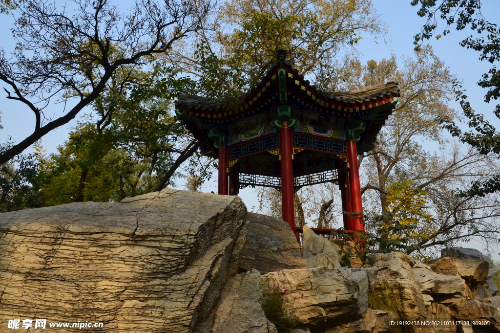 龙潭中湖风景 