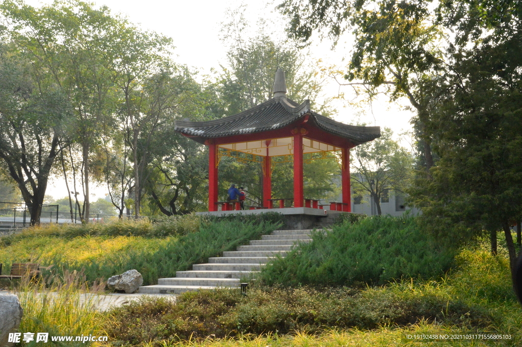 龙潭中湖风景 