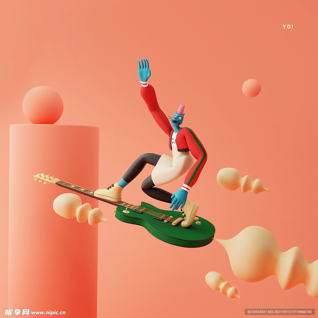 C4D人物 卡通    