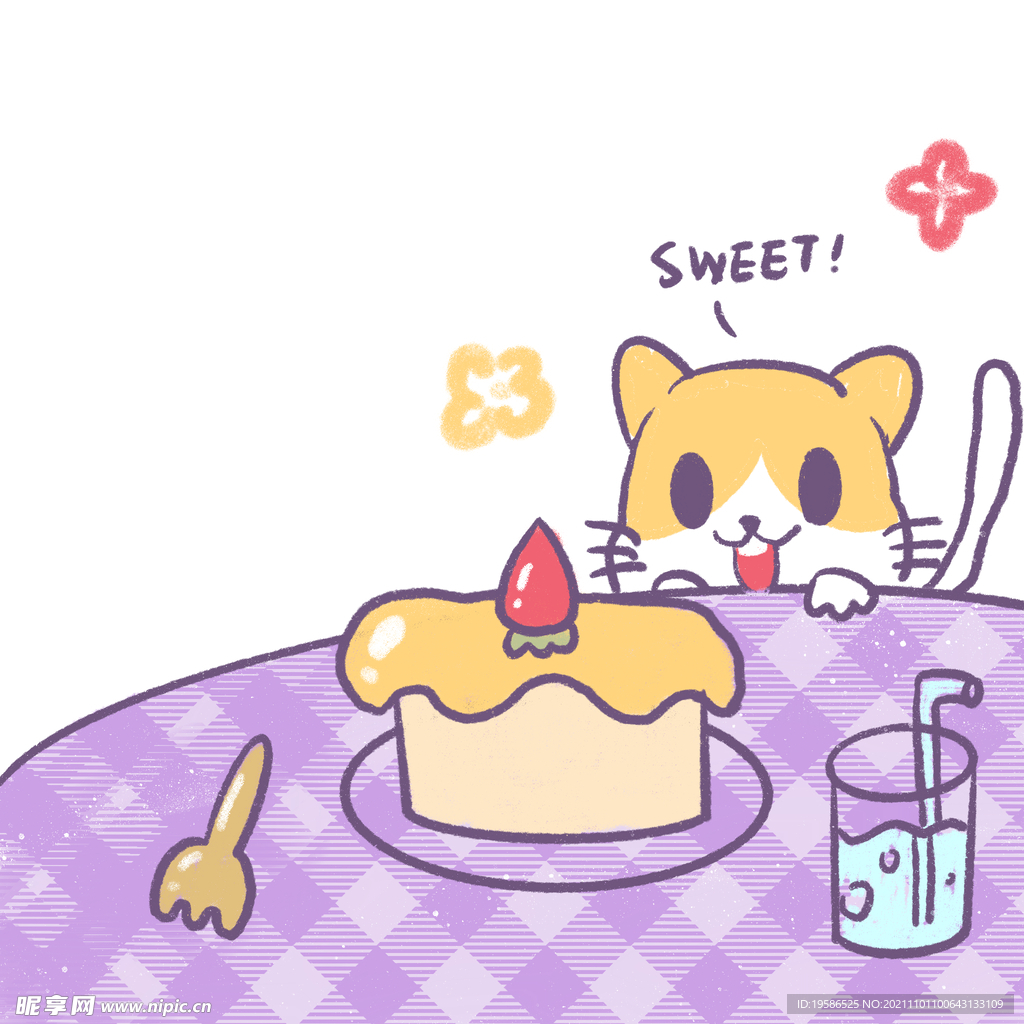 想吃蛋糕的猫