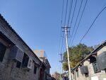 秋天北京胡同景色