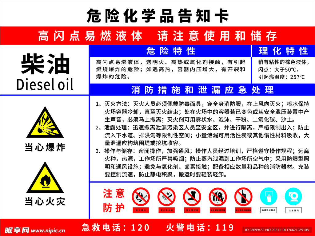 危险化学品告知卡