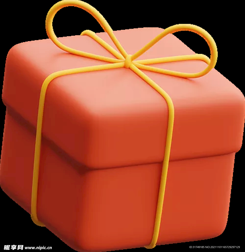 C4D礼物盒镂空素材