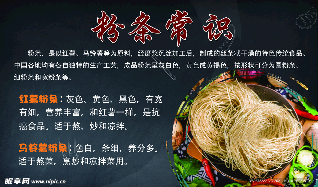 粉条常识海报
