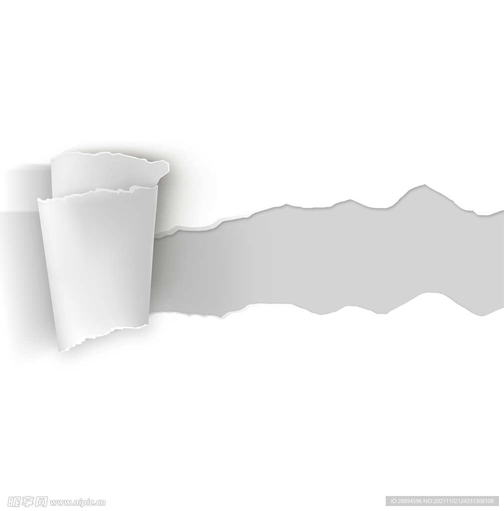 卷起撕破纸张墙纸