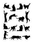 猫剪影