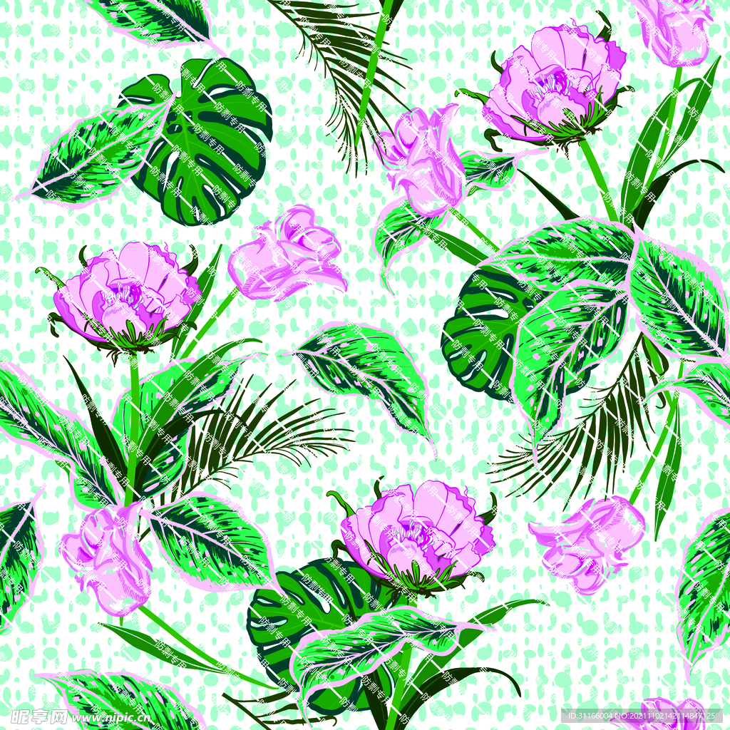 手绘花