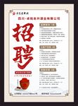酒厂招聘复古中国风